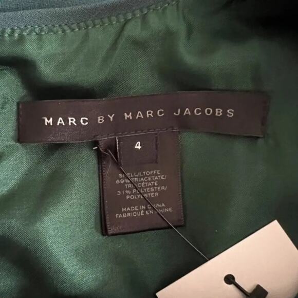 Marc Jacobs Green Knee Length Dress, US4 - Picture 4 of 6